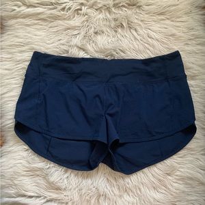 Navy blue lululemon shorts